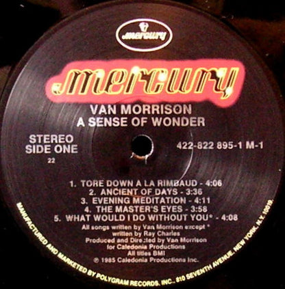 Van Morrison : A Sense Of Wonder (LP, Album, 22 )