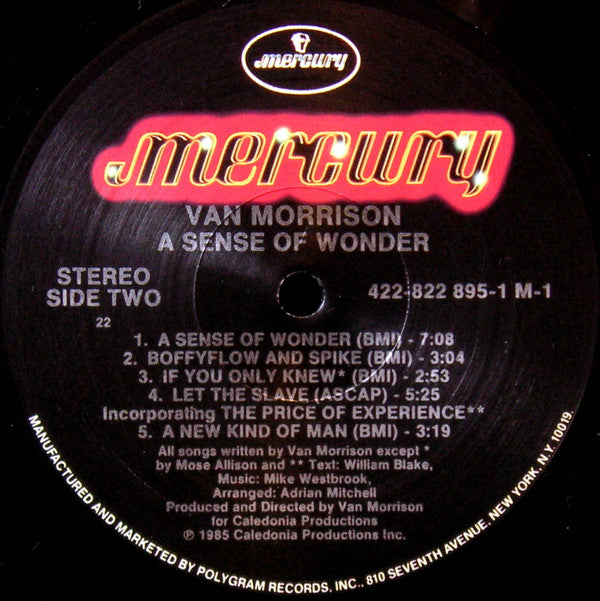 Van Morrison : A Sense Of Wonder (LP, Album, 22 )