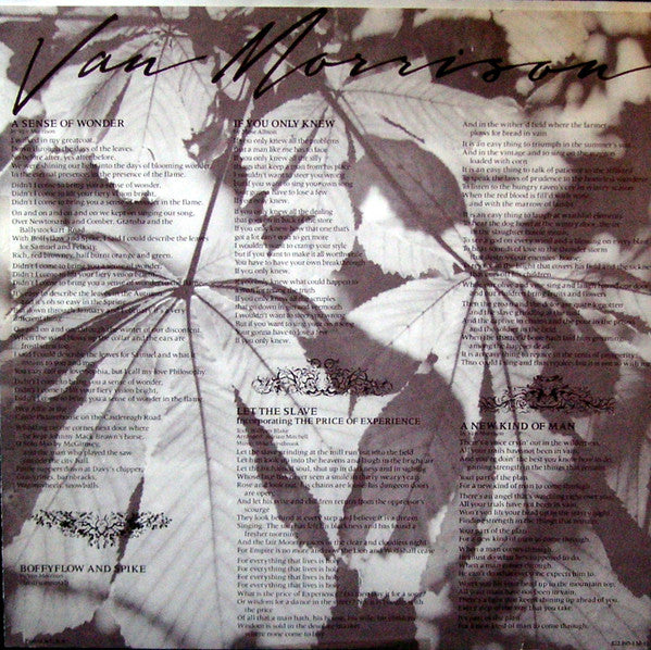 Van Morrison : A Sense Of Wonder (LP, Album, 22 )