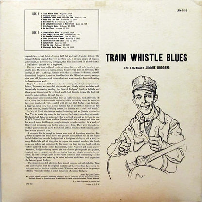 Jimmie Rodgers : Train Whistle Blues (LP, Comp, Mono, Ind)