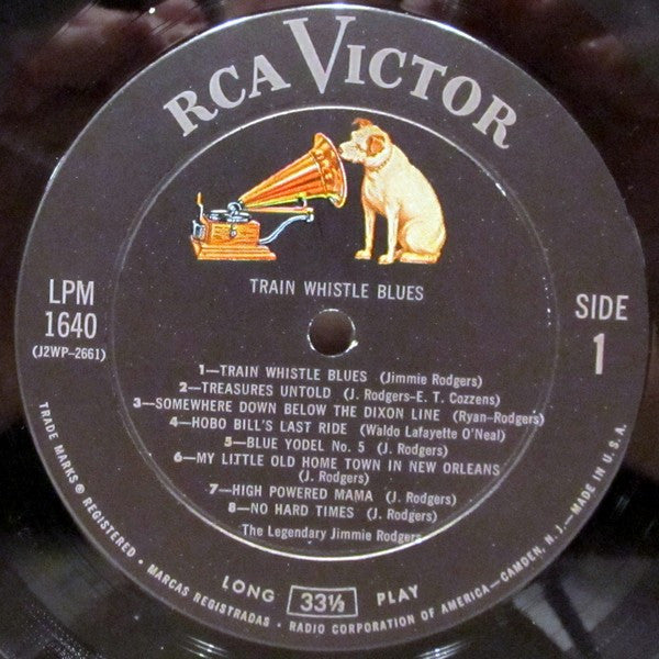 Jimmie Rodgers : Train Whistle Blues (LP, Comp, Mono, Ind)