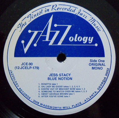 Jess Stacy : Blue Notion (LP, Album, Mono)