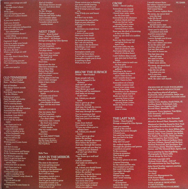 Dan Fogelberg : Captured Angel (LP, Album, RE, Gat)