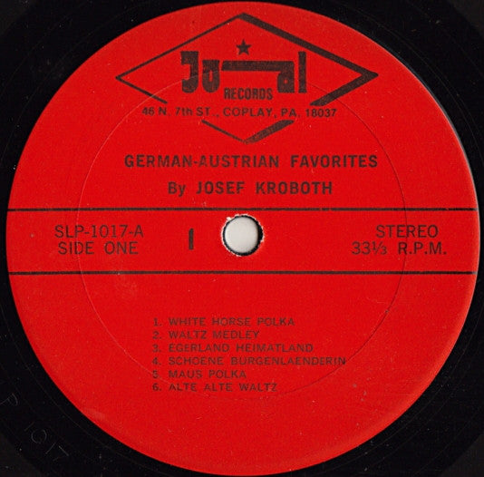 Josef Kroboth : German-Austrian Favorites (LP, Album)