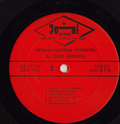 Josef Kroboth : German-Austrian Favorites (LP, Album)