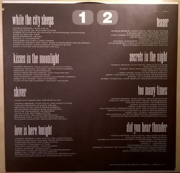 George Benson : While The City Sleeps... (LP, Album, Club)