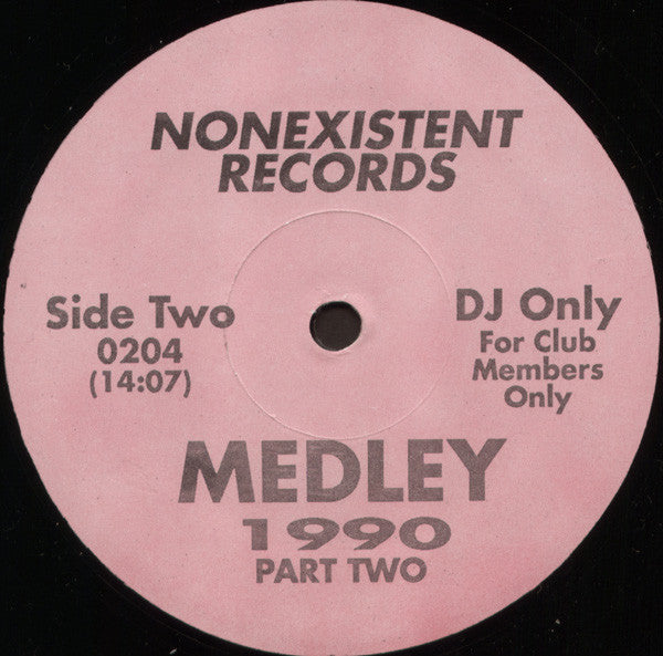 Various : Medley 1990 (12", Mixed, Promo, Unofficial)