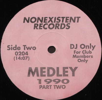 Various : Medley 1990 (12", Mixed, Promo, Unofficial)