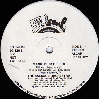 The Salsoul Orchestra : West Side Story (Medley) / Magic Bird Of Fire (12", Single, Promo)