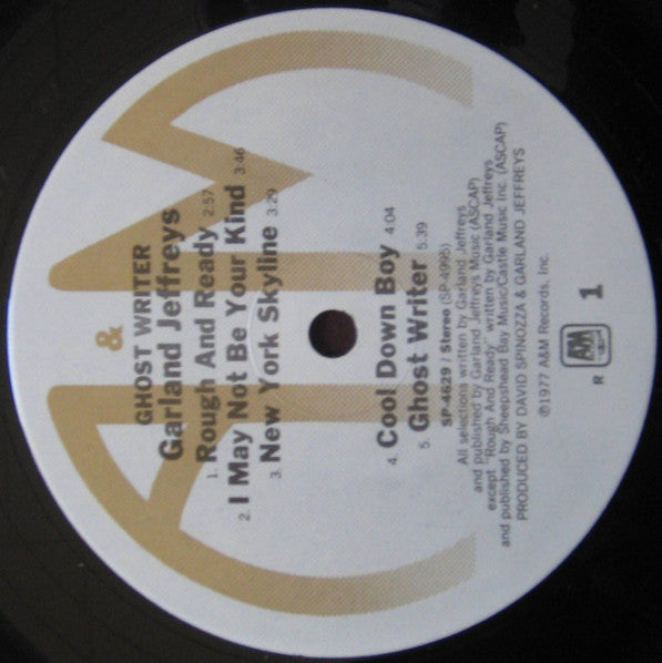 Garland Jeffreys : Ghost Writer (LP, Album, Ind)