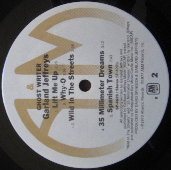 Garland Jeffreys : Ghost Writer (LP, Album, Ind)