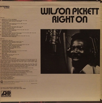 Wilson Pickett : Right On (LP, Album, PR )