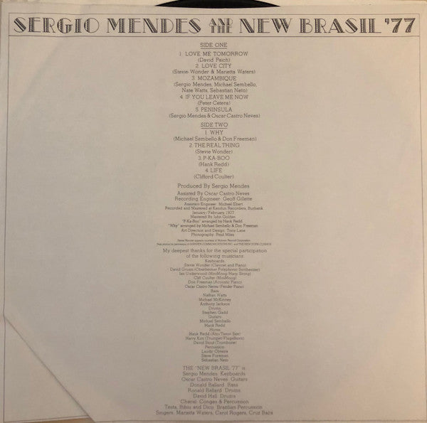 Sérgio Mendes & The New Brasil '77 : Sergio Mendes And The New Brasil '77 (LP, Album, PRC)
