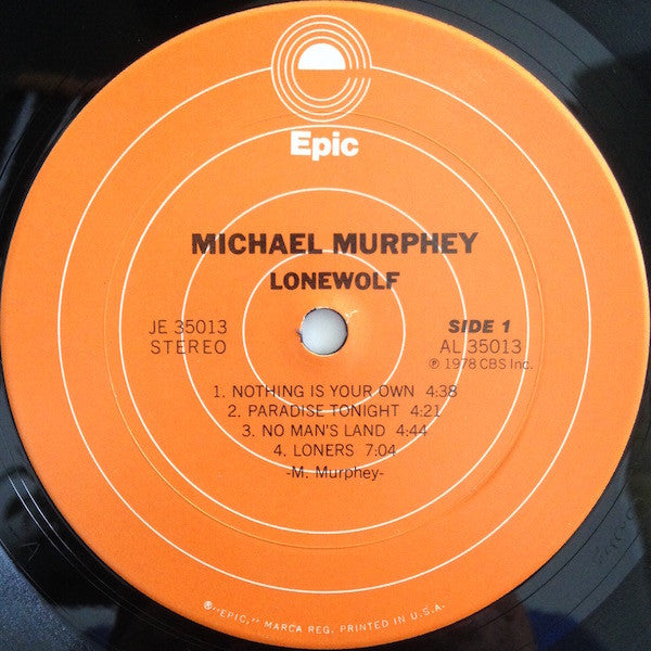 Michael Martin Murphey : Lone Wolf (LP, Album, San)