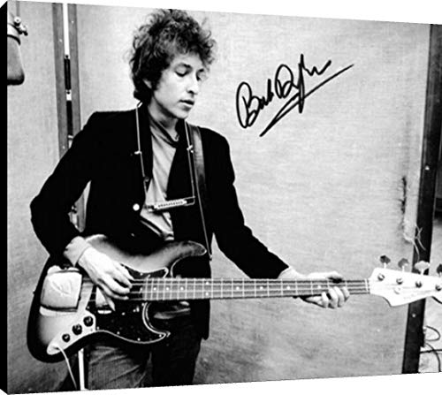 Bob Dylan - Canvas Autograph Print