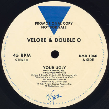 Velore & Double-O : Your Ugly (12", Promo)
