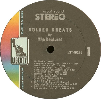 The Ventures : Golden Greats By The Ventures (LP, Comp, Kee)