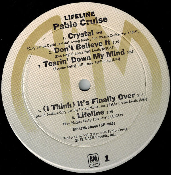 Pablo Cruise : Lifeline (LP, Album)