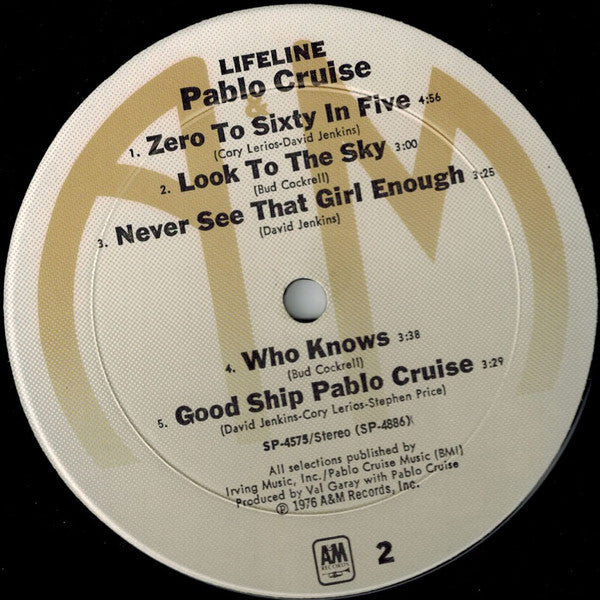 Pablo Cruise : Lifeline (LP, Album)