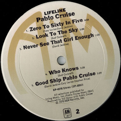 Pablo Cruise : Lifeline (LP, Album)