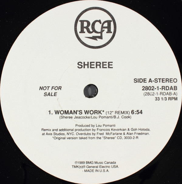 Sheree Jeacocke : Woman's Work (12", Promo)