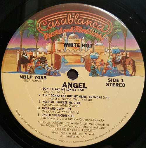 Angel (24) : White Hot (LP, Album, San)