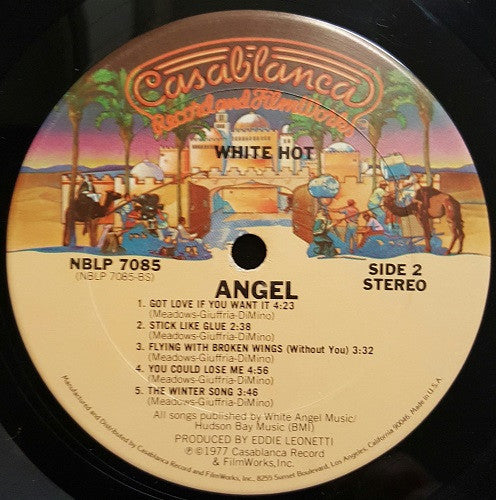 Angel (24) : White Hot (LP, Album, San)