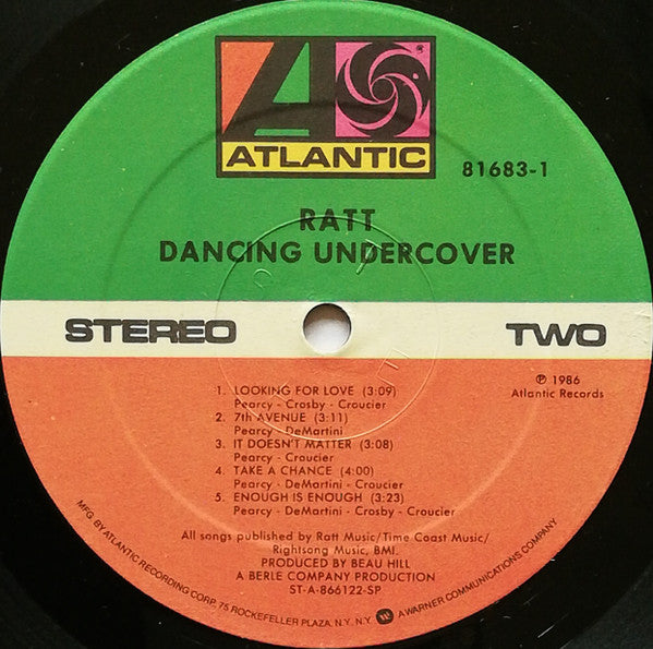Ratt : Dancing Undercover (LP, Album, Spe)
