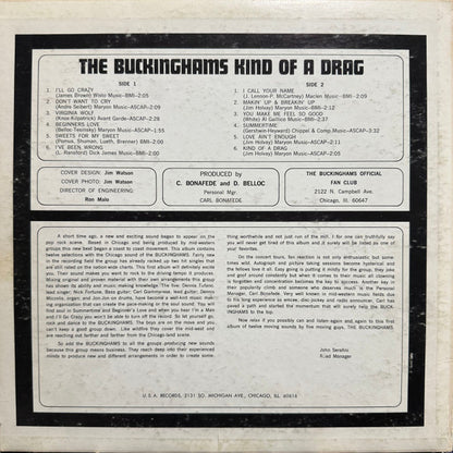 The Buckinghams : Kind Of A Drag (LP, Album)