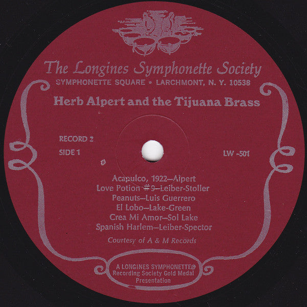 Herb Alpert & The Tijuana Brass, Baja Marimba Band : A Treasury Of The Award-Winning Herb Alpert And The Tijuana Brass Plus Selections From The Baja Marimba Band (5xLP, Comp, Mono)