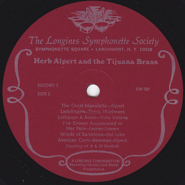 Herb Alpert & The Tijuana Brass, Baja Marimba Band : A Treasury Of The Award-Winning Herb Alpert And The Tijuana Brass Plus Selections From The Baja Marimba Band (5xLP, Comp, Mono)