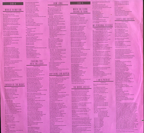 Jackson Browne : World In Motion (LP, Album)