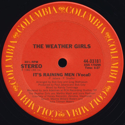 The Weather Girls : It's Raining Men (12")