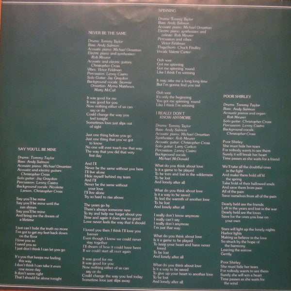 Christopher Cross : Christopher Cross (LP, Album, RE)