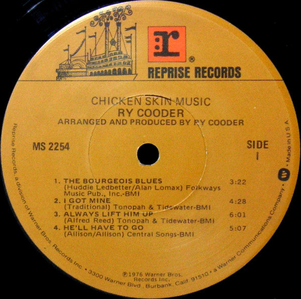 Ry Cooder : Chicken Skin Music (LP, Album, LA )