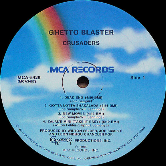 The Crusaders : Ghetto Blaster (LP, Album, Pin)