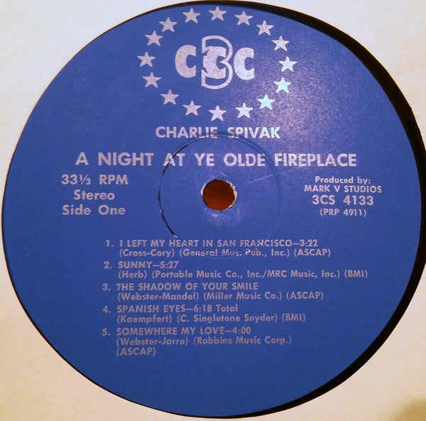 Charlie Spivak : A Night At Ye Olde Fireplace (LP, Album)