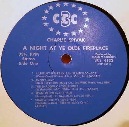 Charlie Spivak : A Night At Ye Olde Fireplace (LP, Album)