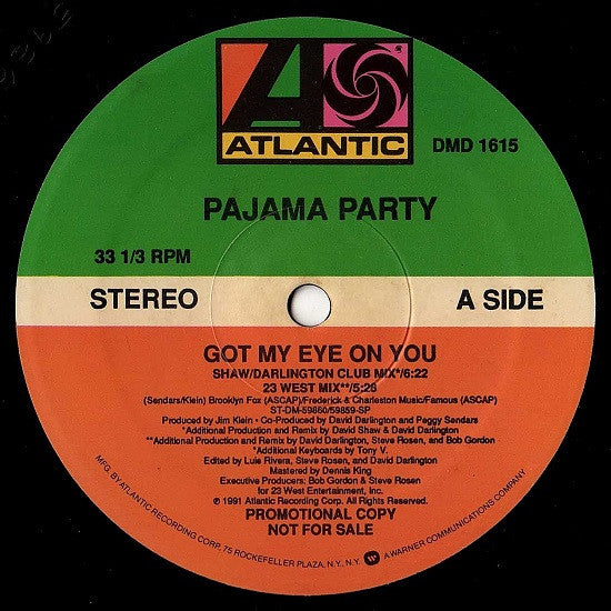 Pajama Party : Got My Eye On You (12", Promo)