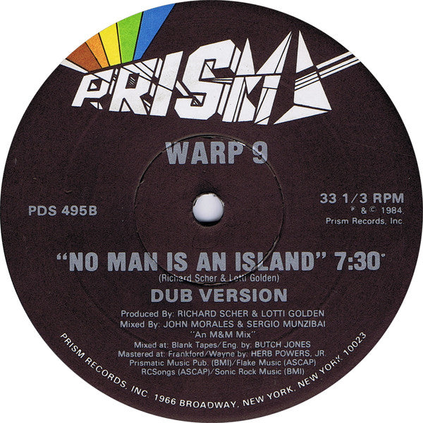 Warp 9 : No Man Is An Island (Remix) (12")