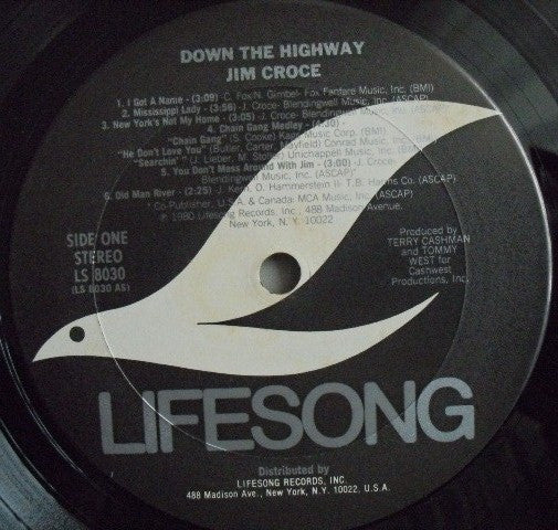 Jim Croce : Down The Highway (LP, Comp)