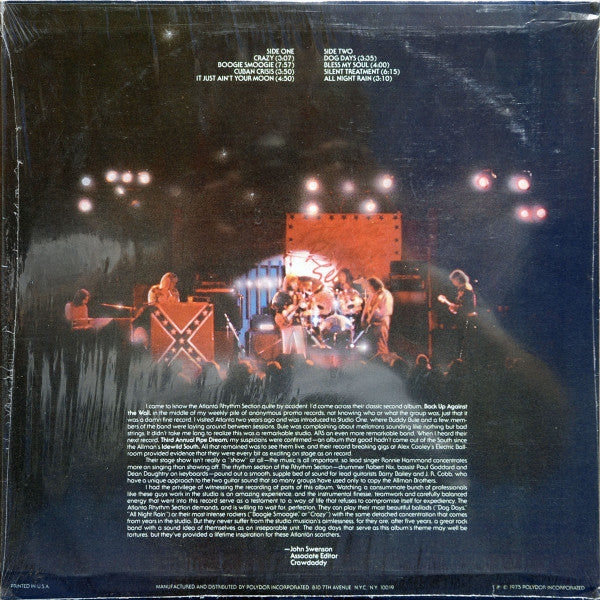 Atlanta Rhythm Section : Dog Days (LP, Album, PRC)