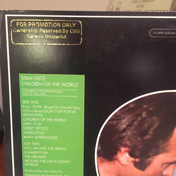 Stan Getz : Children Of The World (LP, Album, Promo)