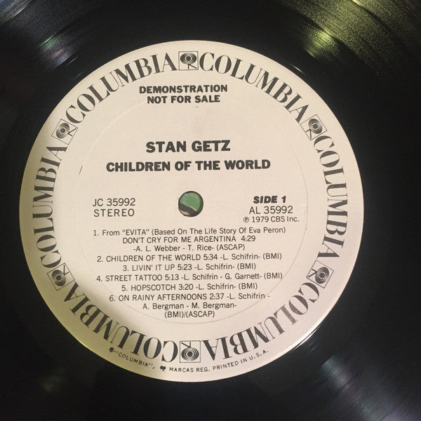 Stan Getz : Children Of The World (LP, Album, Promo)