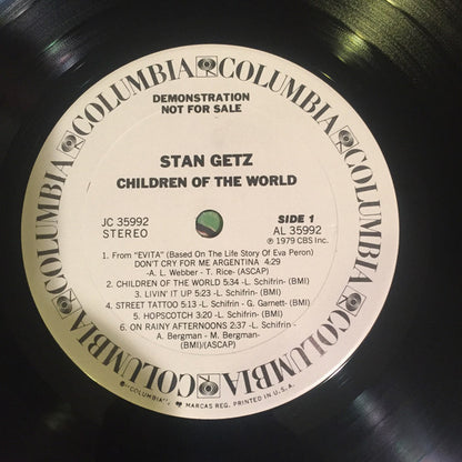 Stan Getz : Children Of The World (LP, Album, Promo)