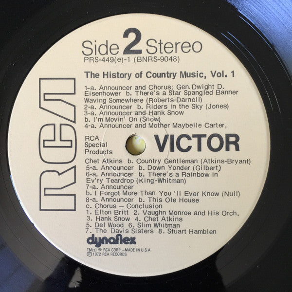 Various : The History Of Country Music - Volume 1 (2xLP, Comp)