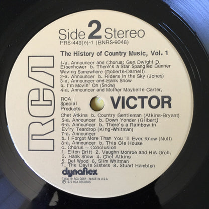 Various : The History Of Country Music - Volume 1 (2xLP, Comp)