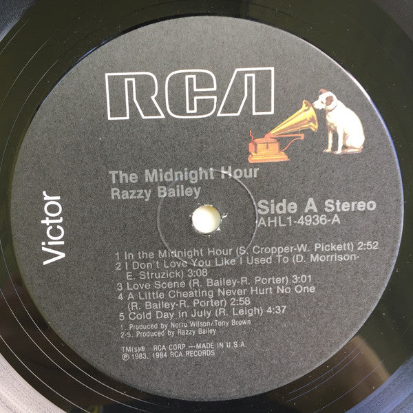 Razzy Bailey : The Midnight Hour (LP, Album, Ind)