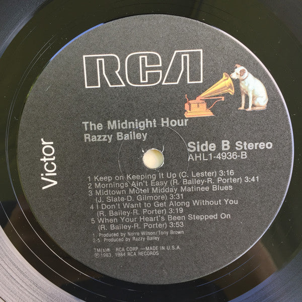 Razzy Bailey : The Midnight Hour (LP, Album, Ind)