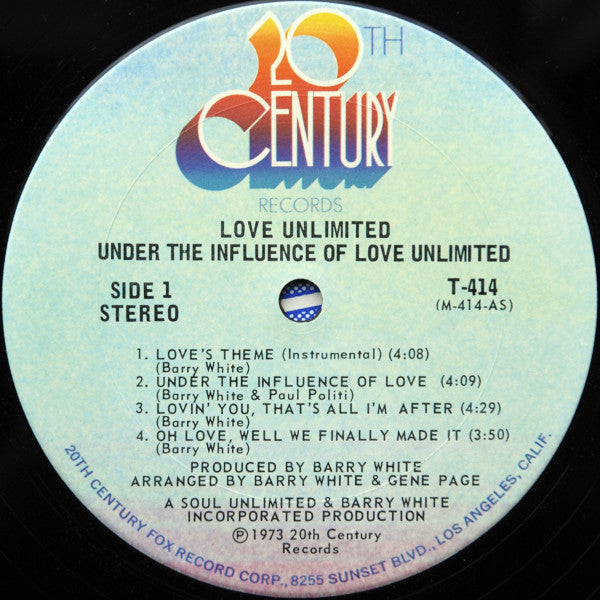 Love Unlimited : Under The Influence Of Love Unlimited (LP, Album, San)